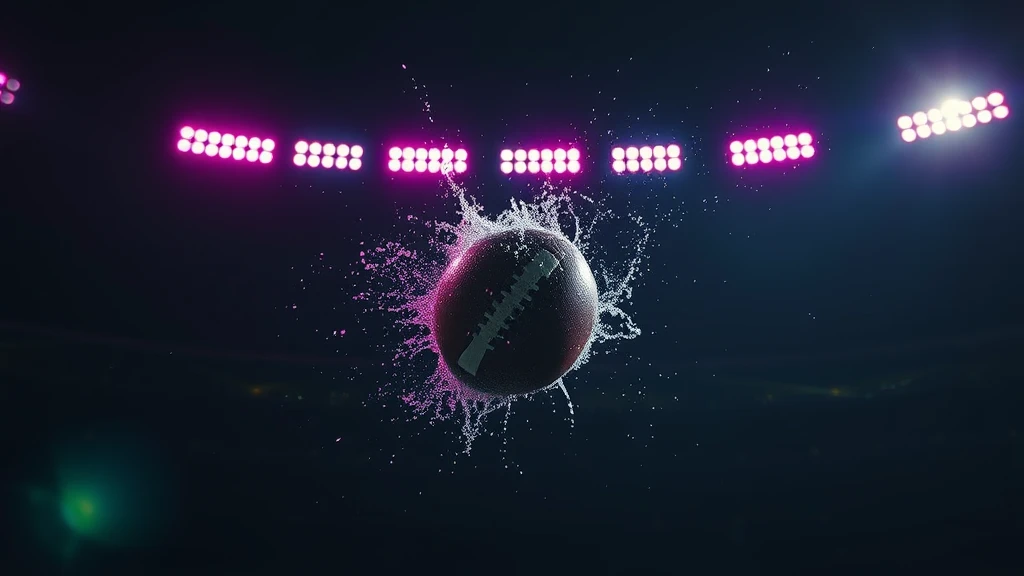 A ball tearing through a sheet of water